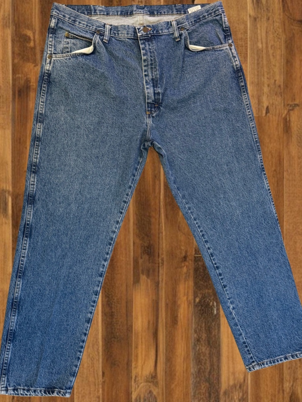 Vintage Wrangler Jeans 40x30 Relaxed Fit Blue Denim Western Cowboy - Picture 3 of 7